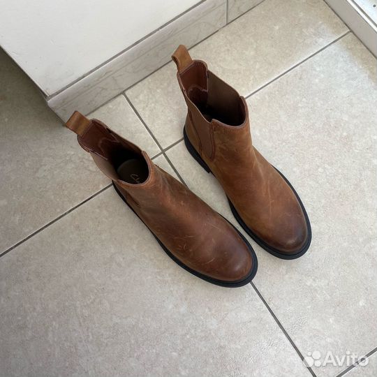 Челси ботинки Clarks diesel кожа