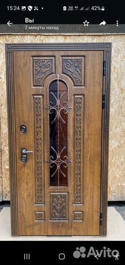 Дверь входная для дома Дверь Рим с ковкой