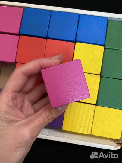 Кубики деревянные игрушки