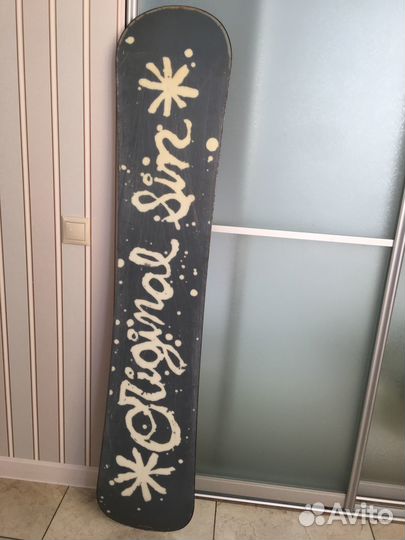 Сноуборд с большим чехлом. Взрослый