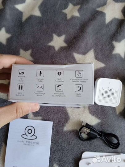 Дверной беспроводной звонок с камерой WiFi новый