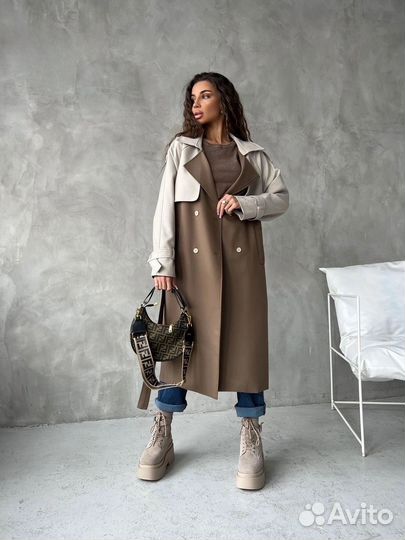 Плащ тренч новый 42-46 женский