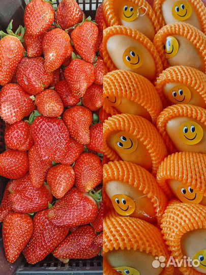 Клубника свежая, Манго