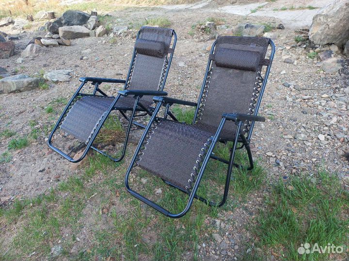 Кресло шезлонг 2 шт. Бесплатная доставка