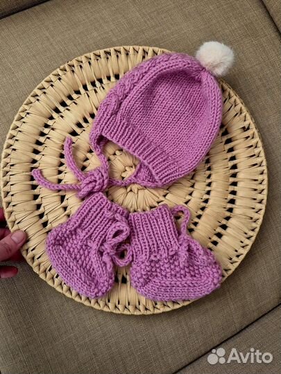 Вязаный комбинезон 56-62