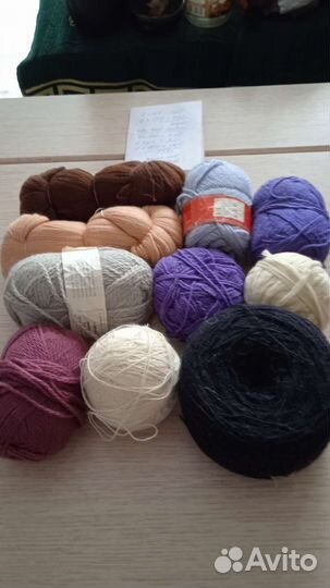 Пряжа для вязания шерсть100