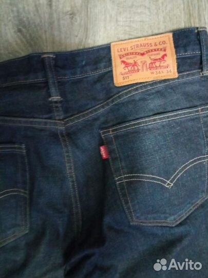 Джинсы мужские Levi's 511. Размер 34/34