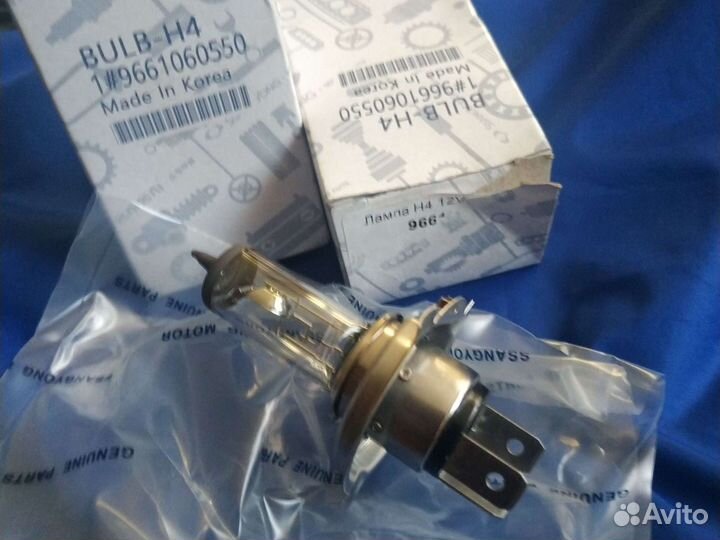 Лампа фары Н4 12V 60/55W Ssangyong Actyon Korando