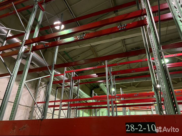 Стеллажи паллетные фронтальные и глубинные б/у