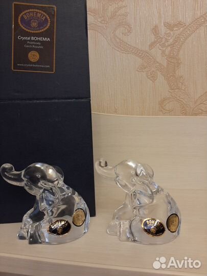 Хрусталь bohemia - слоники под специи