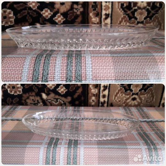 Селёдочница. Цветное стекло СССР