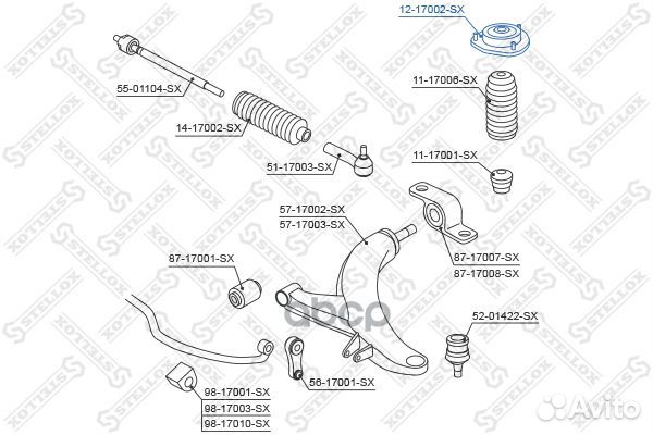 Опора амортизатора переднего Subaru Impreza