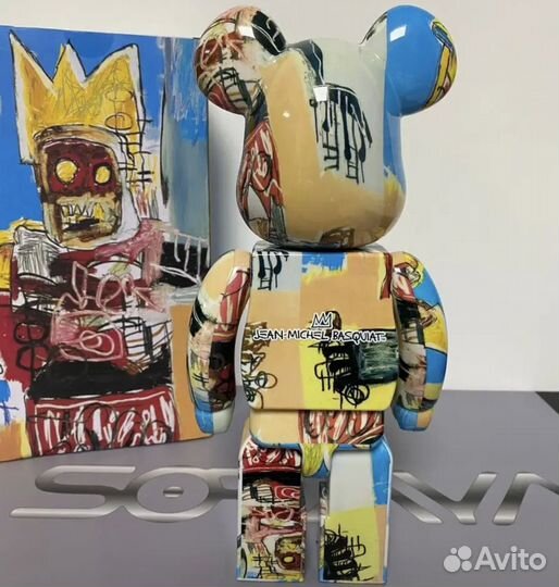 Мишка bearbrick jean michael basquiat