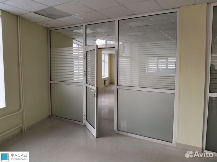 Алюминиевые двери под ключ