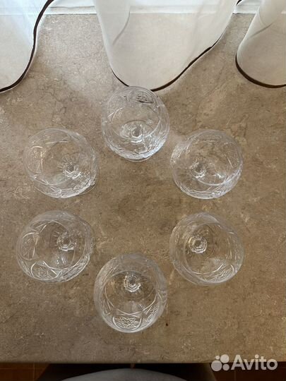 Роскошные хрустальные бокалы (6шт)