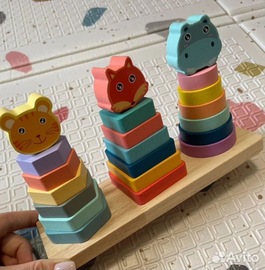 Деревянная пирамидка
