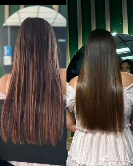 Модель на кератиновое выпрямление