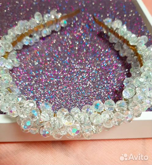 Ободки из бусин ручной работы в наличии