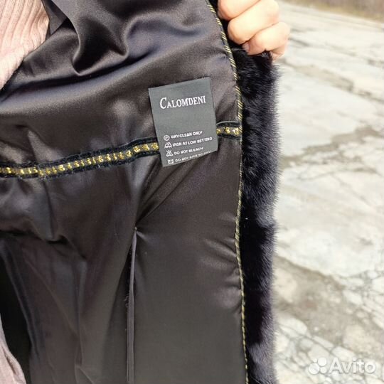 Шуба норковая с капюшоном 44- 46