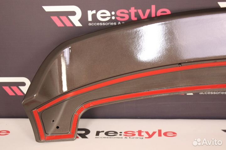 Спойлер Mitsubishi Outlander 12-19г Коричневый Тем