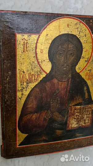 Шик Старинная Икона. Ветка. Вседержитель. 41х33,5