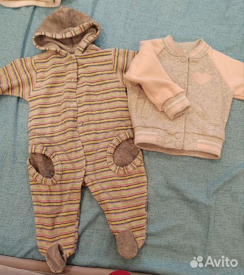 Пакет одежды на девочку 68-74см