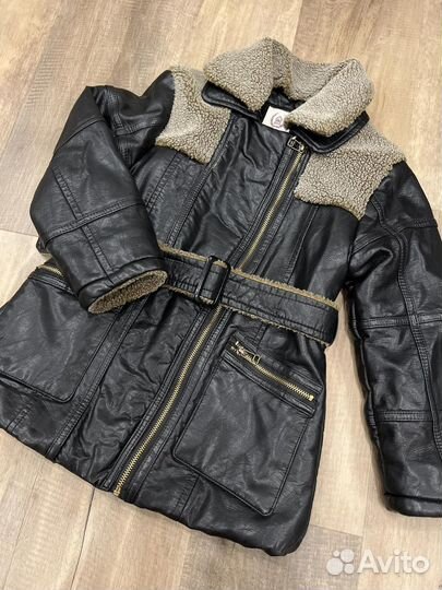 Дубленка на мальчика новая 130 см