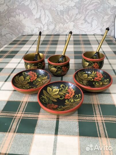 Наборы хохлома посуда