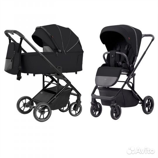Коляска 2в1 Carrello Alfa CRL-6507 Midnight Black