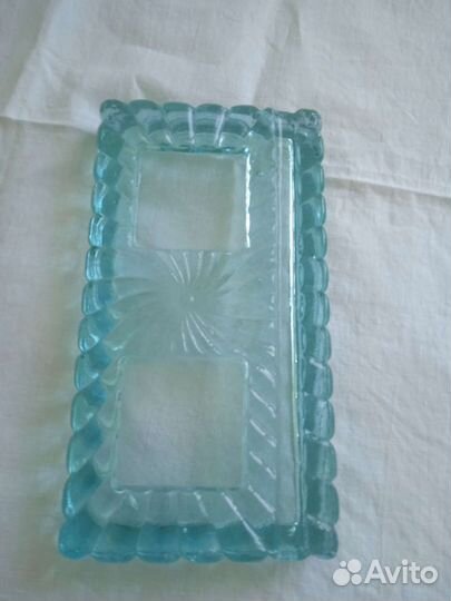 Старинное стекло подставка под чернильницы