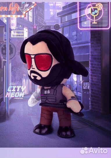 Мягкая игрушка Johnny Silverhand Cyberpunk 2077