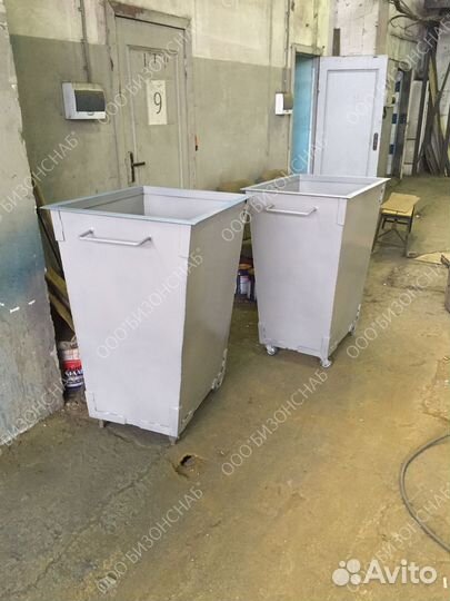 Мусорный бак металлический Арт 6954