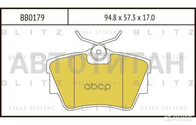 Колодки тормозные дисковые Зад opel Vivaro 01-rena