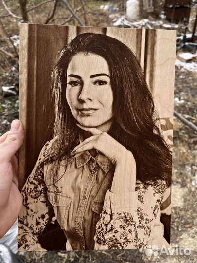 Выжигание Портретов на дереве