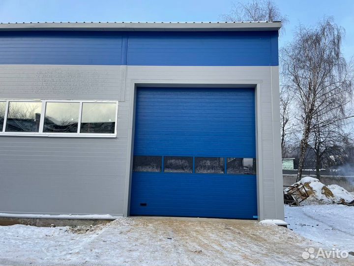 Панорамные секционные ворота