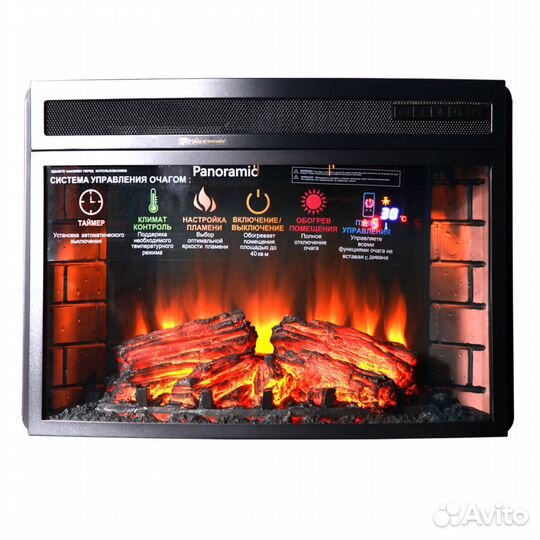 Электрокамин Panoramic 25 LED FX QZ