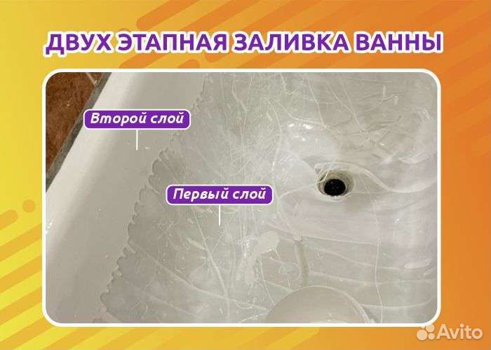 Реставрация (обновление) ванн Набережные Челны