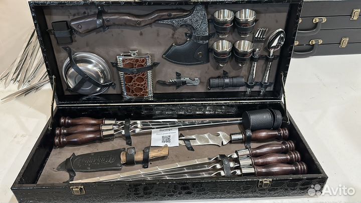 Набор шампуров Топор Нож Кизляр