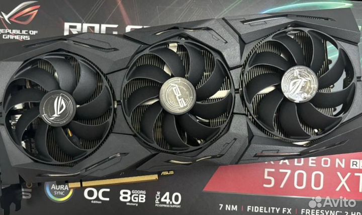Видеокарта Asus rx 5700xt strix доставка