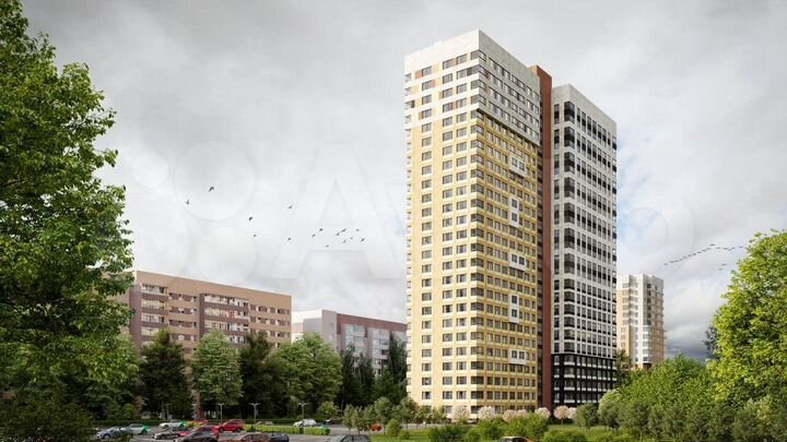 2-к. квартира, 55,4 м², 18/25 эт.