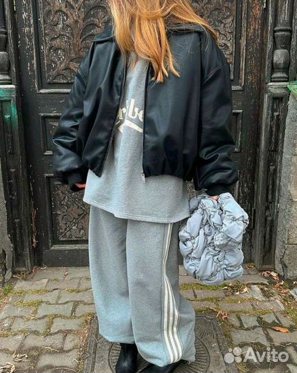 Бомбер кожаный Sculptor+7