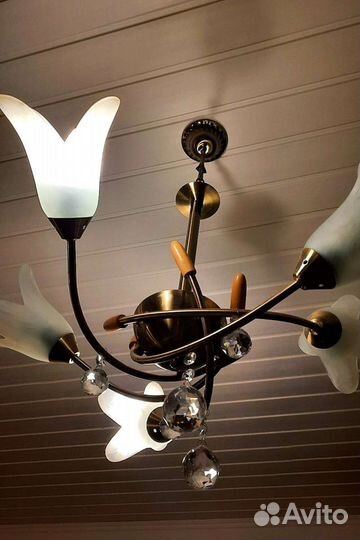 Люстра потолочная италия бу