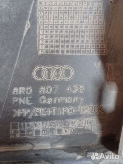 Audi q5 правая часть бампера