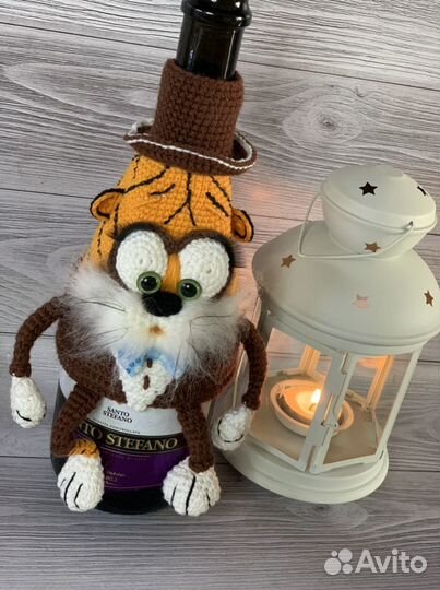 Чехол на бутылку Тигруля, на шампанское или вино