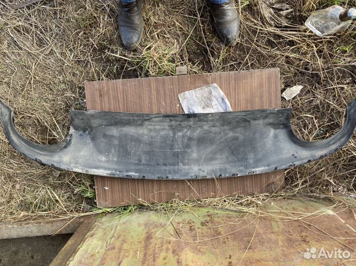 Юбка заднего бампера Jaguar XF 1 рестайл