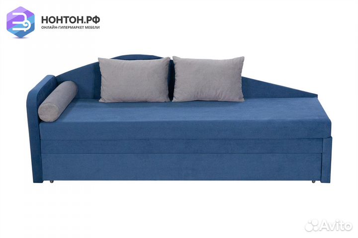 Диван еврософа Верди левый синий