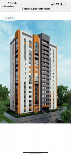 1-к. квартира, 40 м², 2/16 эт.