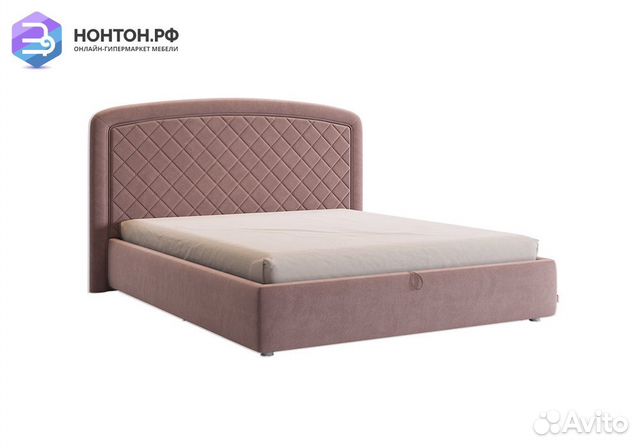 Кровать Сильва 2 1.6 м пудра