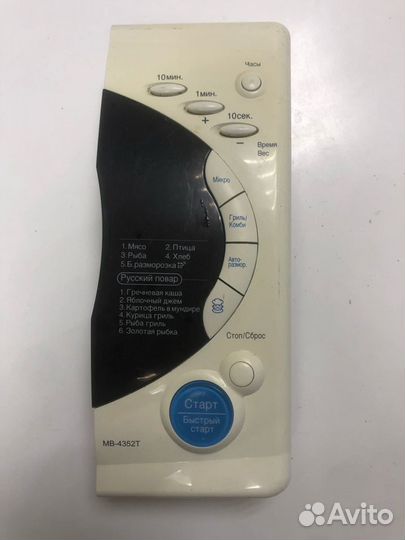 Панель управления микроволновой печи LG