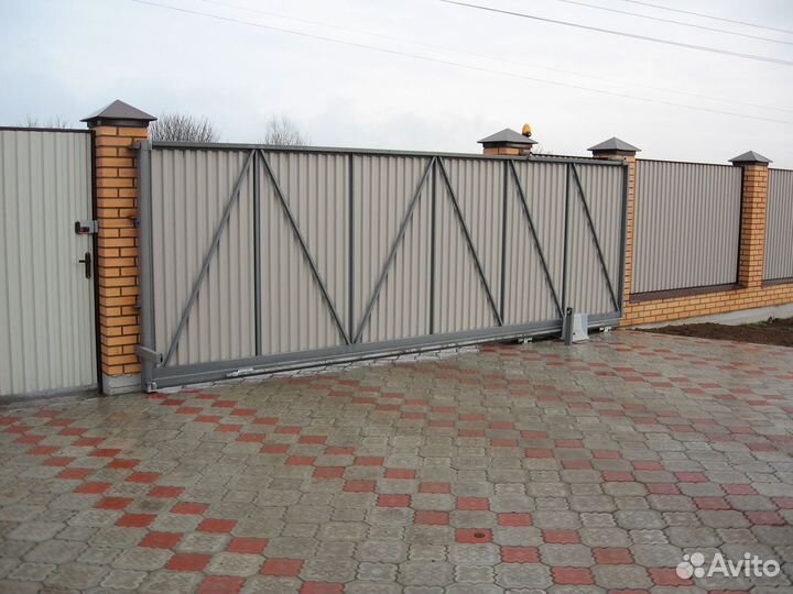 Откатные ворота комплект